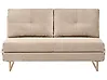 Schlafsofa 3-Sitzer JERSLEV Stoff Hellbraun
