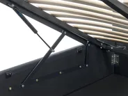LED krevet s prostorom za pohranu ARMELLE Umjetna koža Crni 160 x 200 cm_1131157
