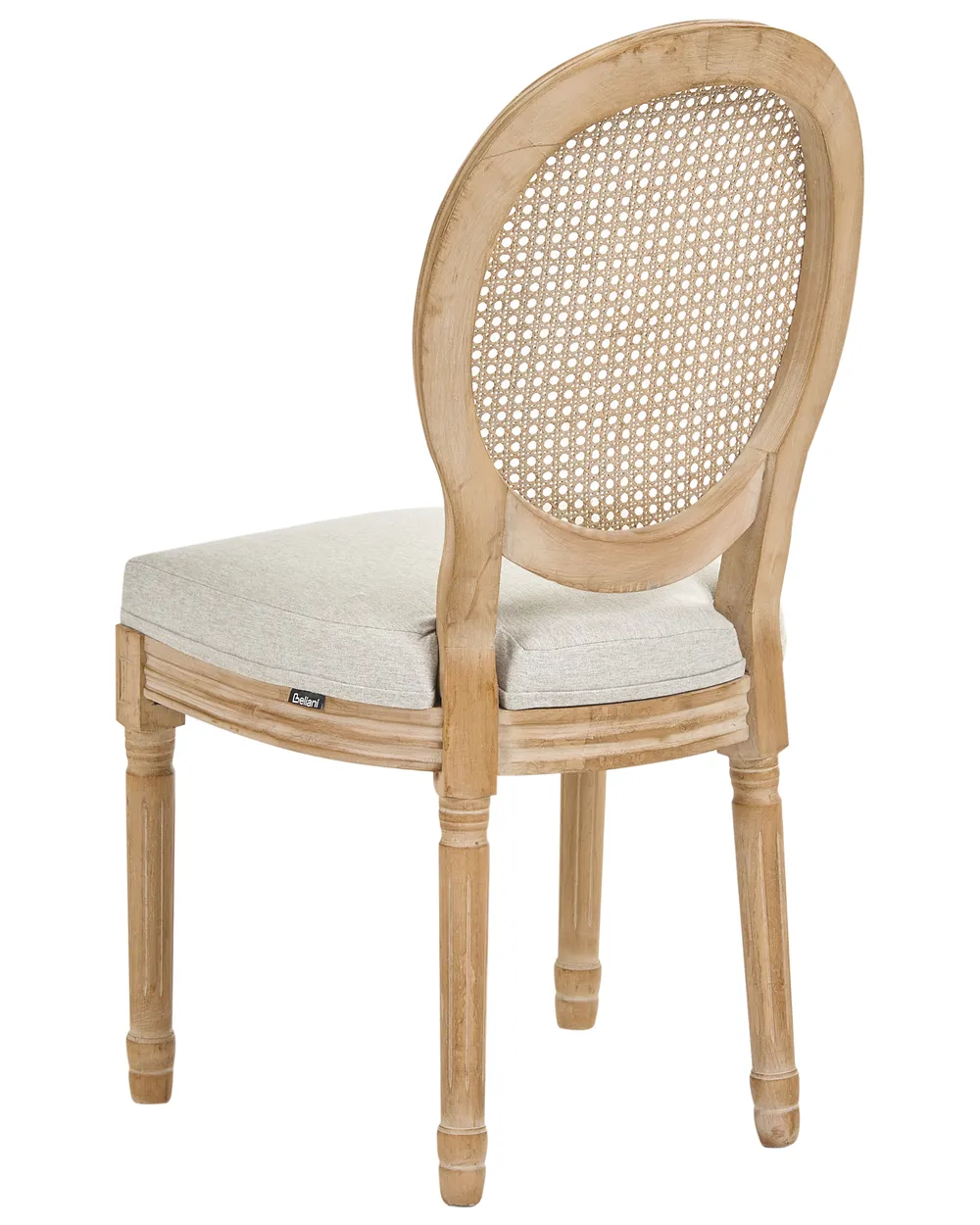 Set of 2 Chairs NIVLOC Wood Light Brown/ Beige_1090754