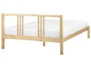Bed Pine Wood VANNES 140 x 200 cm (EU Double) Light Brown_918196