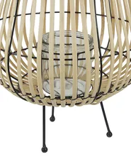 Laterne BERKNER 44 cm Weidenholz Naturfarben_774572
