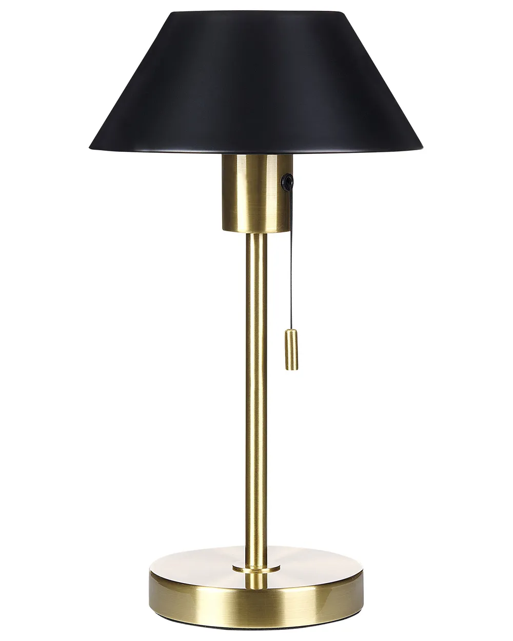 Tischlampe CAPARO Metall Schwarz / Gold