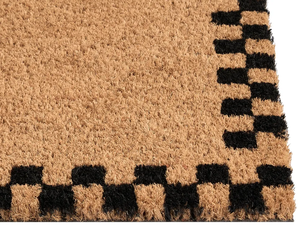 Fußmatte SAGADA Beige / Schwarz 60 x 90 cm Kokosfasern_1079131