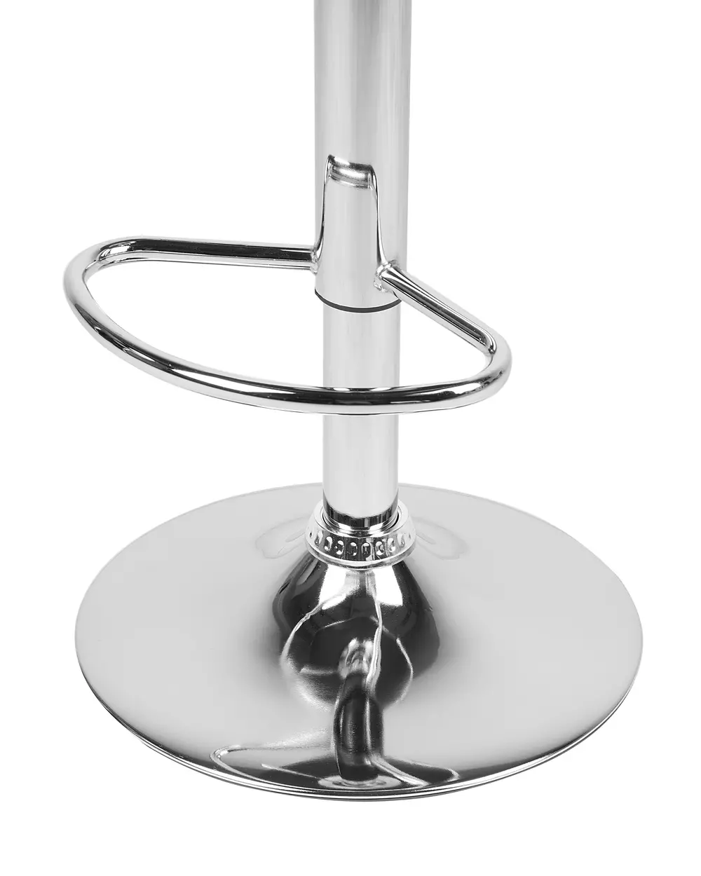 Set mit 2 Barstühlen PEORIA drehbar Kunstleder Grau_743389