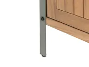 Outdoor-Küchenschrank mit Spüle IVREA Braun / Silber zertifiziertes Akazienholz_988107