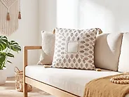 Throw Cushion SETOSA 45 x 45 cm Cotton Multicolour Geometric Pattern_1183599
