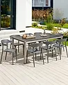 Esszimmerstuhl 8er Set GUBBIO Grau