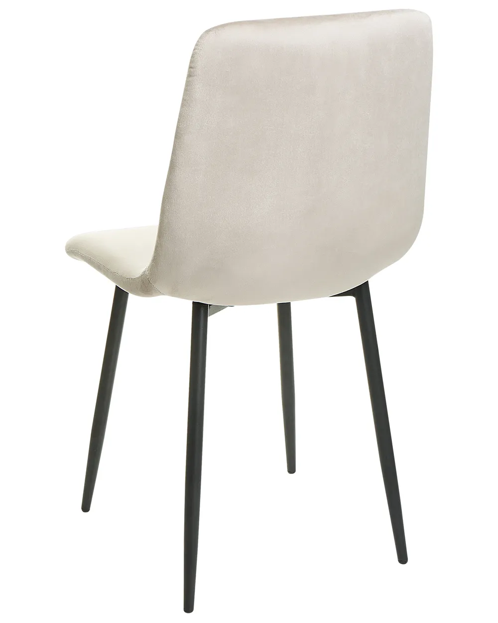Esszimmerstuhl 4er Set HAVRE Samtstoff Beige_929296