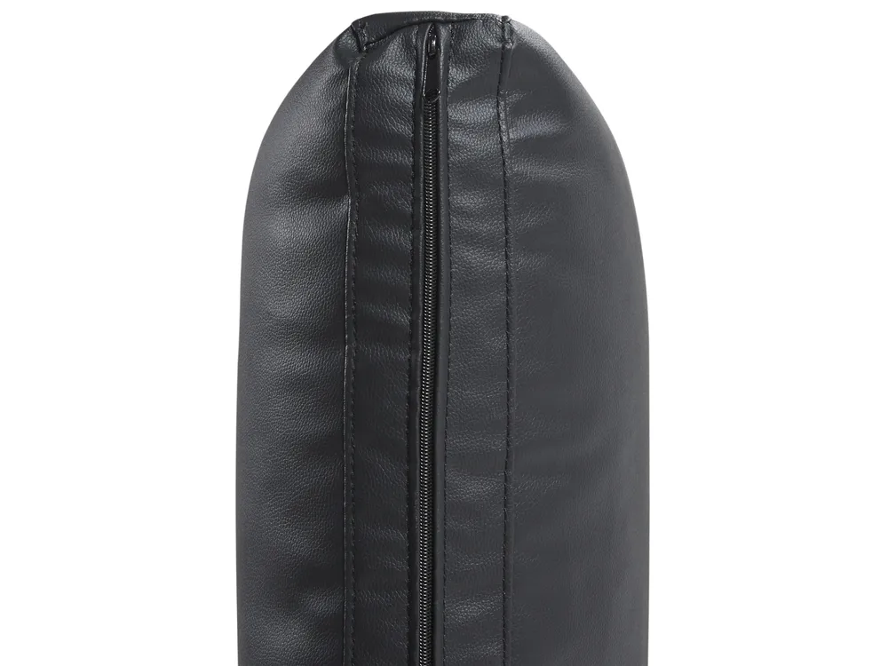 Sofa 3-Sitzer SOVIK Kunstleder Schwarz_899720