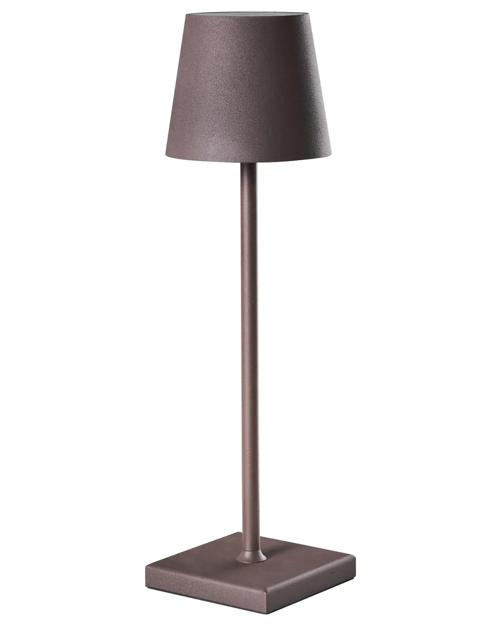 Wireless LED Table Lamp BACEIRO with Dimmer Metal Brown