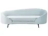 Sofa 2-Sitzer SAVAR Samtstoff Hellblau