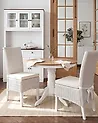 Set of 2 Dining Chairs ANDES Rattan White