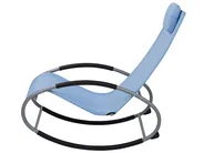 Schaukel-Sonnenliege CAMPO Stoff Blau_751511