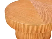 Outdoor Couchtisch AIROLE 150 cm 70 cm Rattan Braun_928248