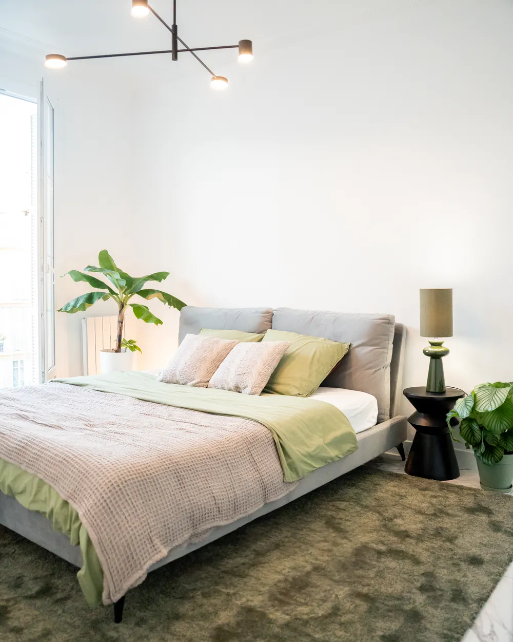 Bett mit Lattenrost Samtstoff MELLE 180 x 200 cm Grau_1018314