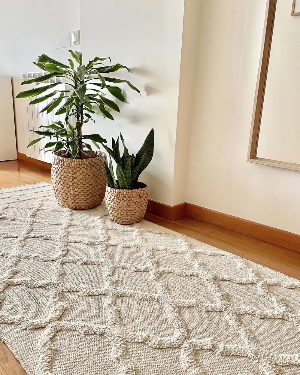 Teppich TOZLU Beige 80 x 230 cm Baumwolle_897037