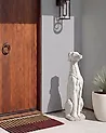 Gartenskulptur CHART Hund 83 cm Weiß