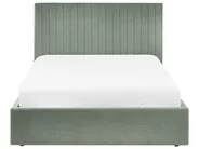 Bett mit Stauraum VION Bouclé Grün 140 x 200 cm_1042747