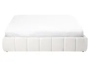 Ottoman Bed without Headboard GENAS Boucle Off-White 160 x 200 cm (EU King Size)_1070358