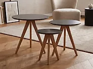 Set of 3 Coffee Tables VEGAS Grey_1179924