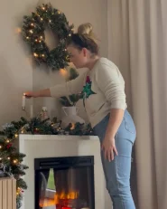Weihnachtsgirlande LED WAPTA 270 cm Grün_969851