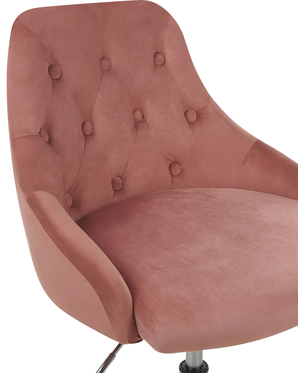 Desk Chair PARRISH Velvet Pastel Pink_867725