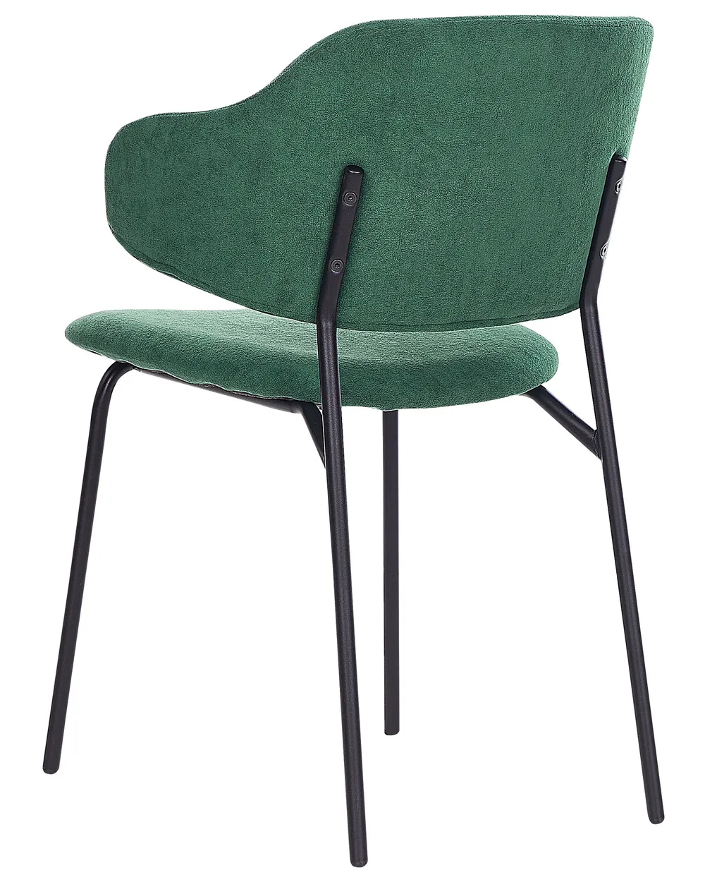 Set of 2 Dining Chairs KENAI Dark Green_874475