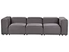 Modulsofa 3-Sitzer FALSTERBO Samtstoff Taupe