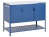 Outdoor-Küchenschrank MAENZA Blau Metall
