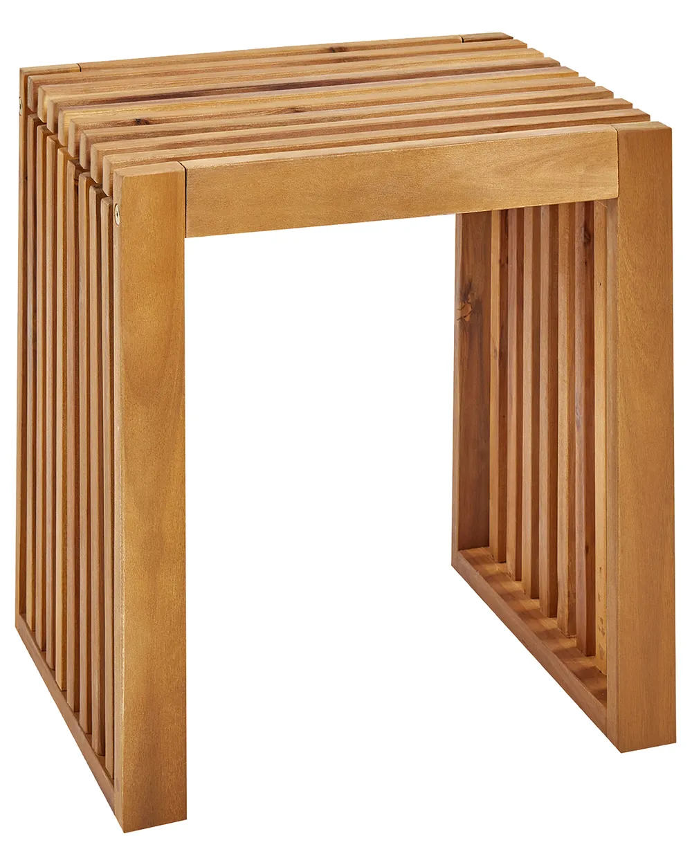 Gartenhocker 2er Set BELLANO Akazienholz Braun_922009