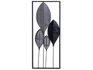 Wandobjekt Blatt PLATINUM Metall 75 cm Bunt_742406