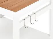 3 Piece Outdoor Kitchen Set with Sink ORTISEI White Metal_983958