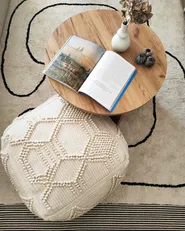 Pouffe CHOIM Wool Beige_943276