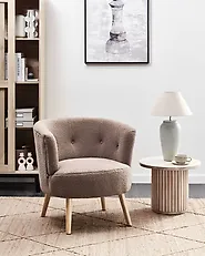 Armchair ODENZEN Boucle Brown_1172314