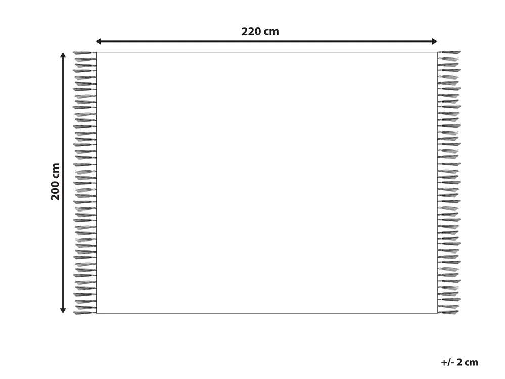 Tagesdecke TOUTLI Baumwolle 200 x 220 cm Hellbeige_917959