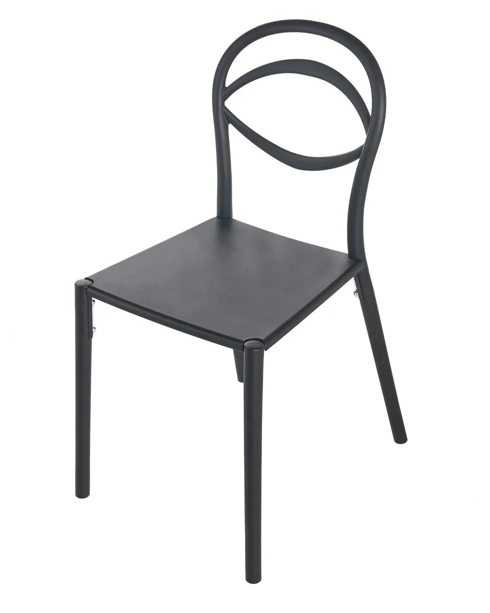 Gartenstuhl 4er Set COVOLO Schwarz_1017292