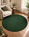 Teppich GESI Smaragdgrün ø 140 cm Viskose