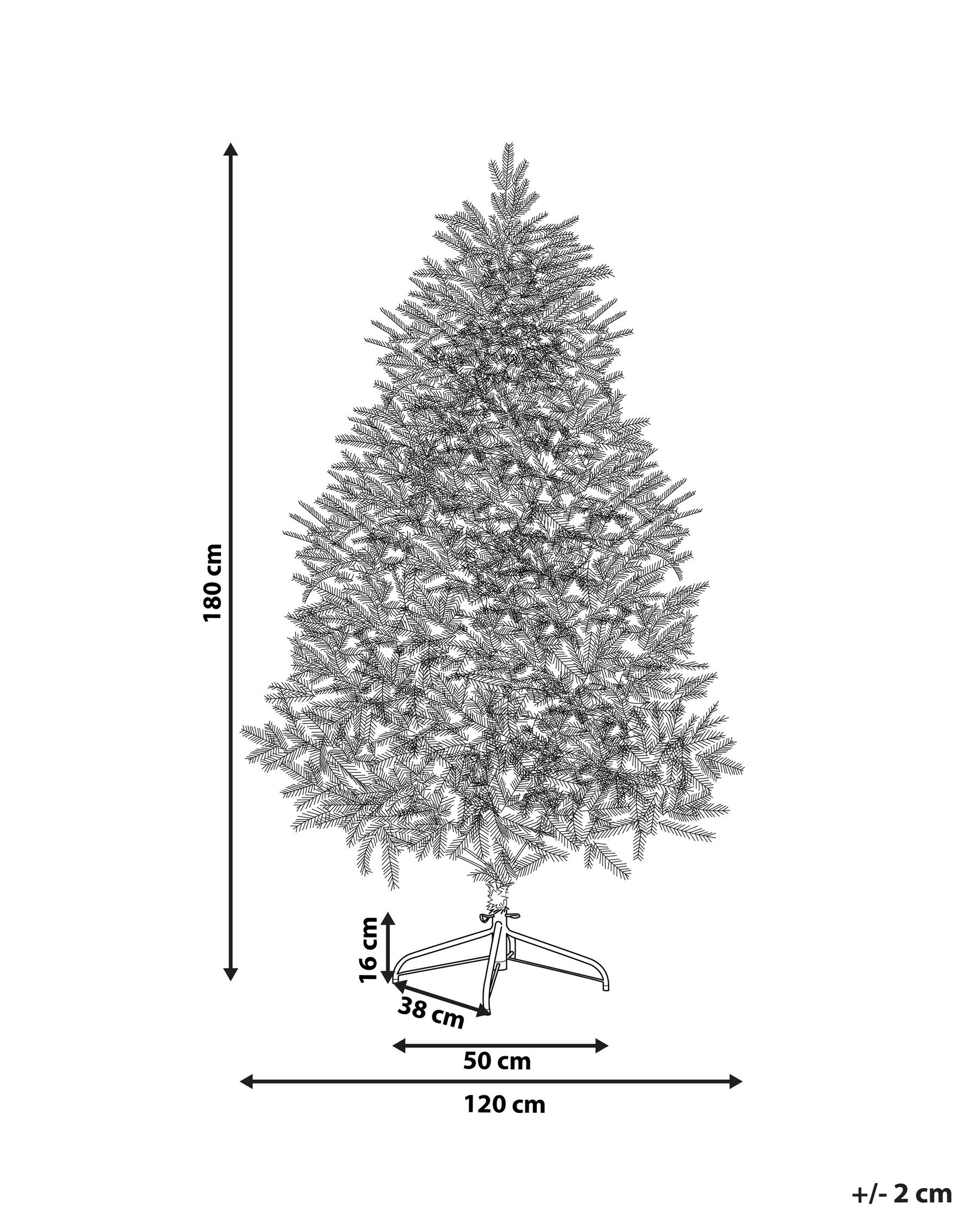 Künstlicher Weihnachtsbaum mit Schnee MASALA 180 cm Weiß_812965