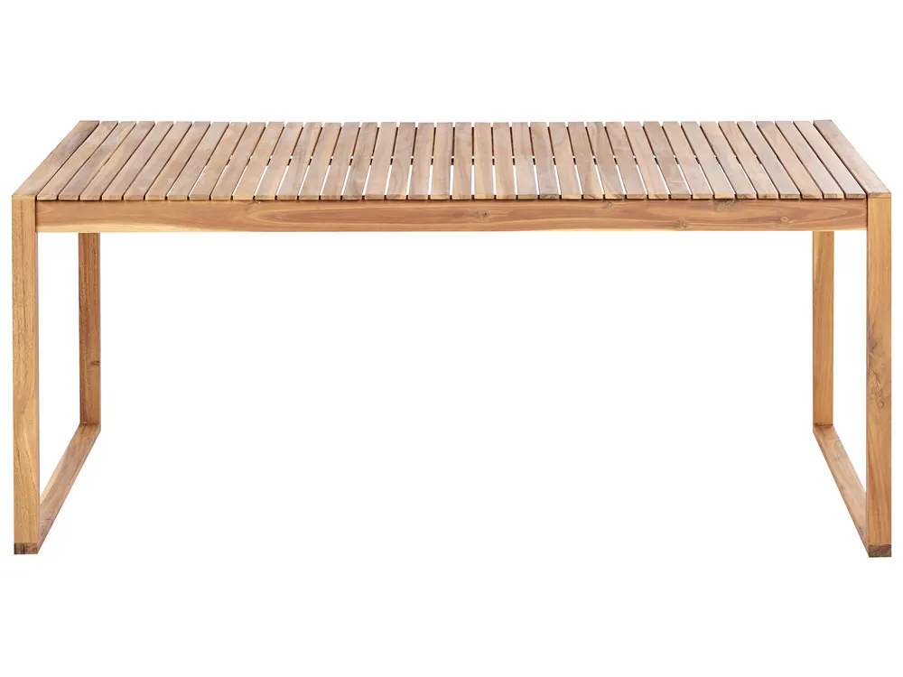 Gartenmöbel Set mit Servierwagen 6-Sitzer SASSARI II zertifiziertes Akazienholz Hellbraun_923797