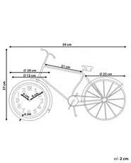 Tischuhr LILLO 59 cm Metall Schwarz_827764