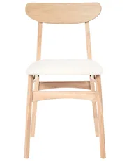 Esszimmerstuhl 2er Set DOYLE Holz Hellbraun / Hellbeige_1071218