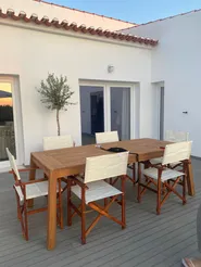Set of 2 Garden Chairs CINE Acacia Wood Off-White_874230