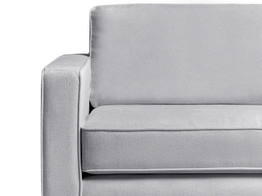 Living Room Set 4 Seater SAVALEN Fabric Light Grey_998182