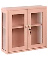 Wandschrank HARLYN 60 cm Metall Pfirsichrosa