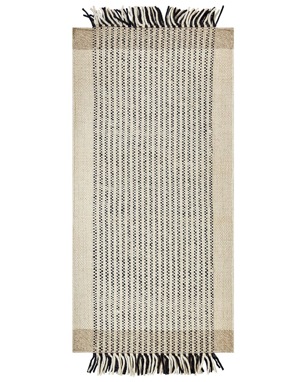 Rug DIVARLI Beige 80 x 150 cm Wool