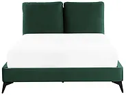 Bed Velvet MELLE 140 x 200 cm (EU Double) Emerald Green_829909
