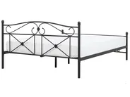Lit avec sommier Métal RODEZ 140 x 200 cm Noir_765910