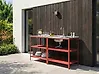 Outdoor-Kücheninsel VILAMA Rot Metall