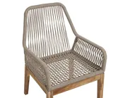 Gartenmöbel Set 6-Sitzer OLBIA inkl. Kissen Beige_816539