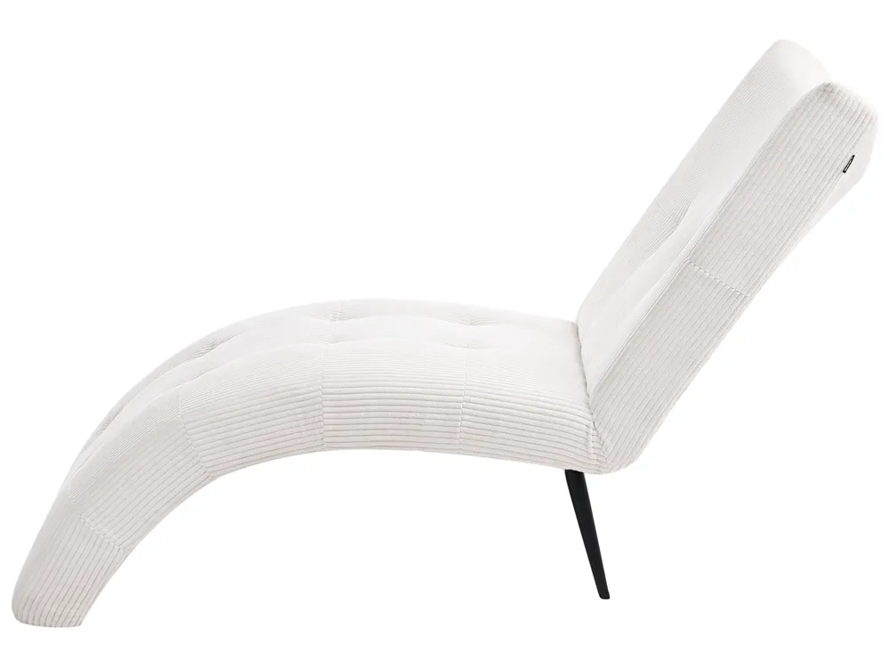 Chaiselongue QUILLY Cord Cremeweiß_1096014